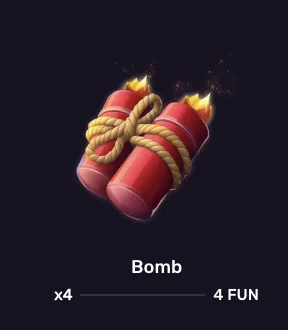 Coin Rush bomb symbol payout
